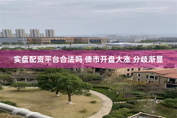 实盘配资平台合法吗 债市开盘大涨 分歧渐显